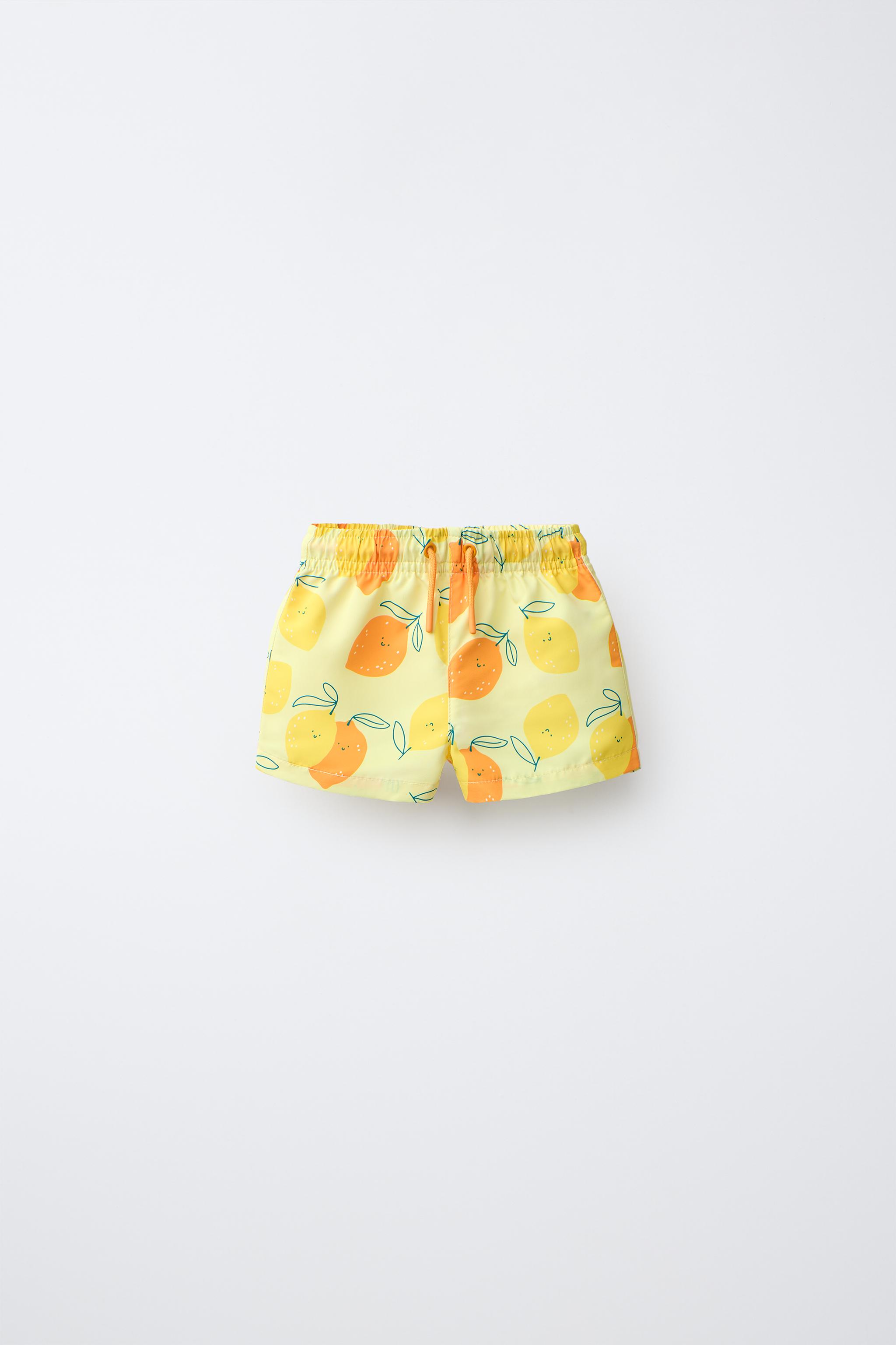 1-6 ANS / SHORT DE BAIN À IMPRIMÉ CITRONS